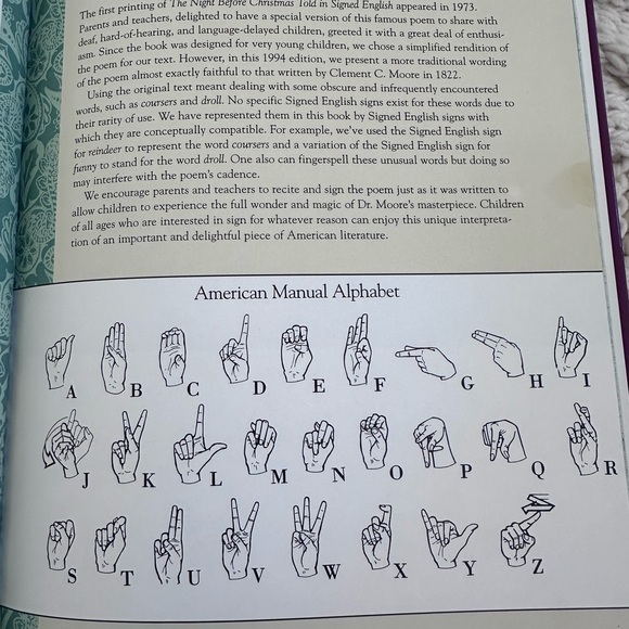 The Night Before Christmas book. Sign language. - Picture 7 of 10